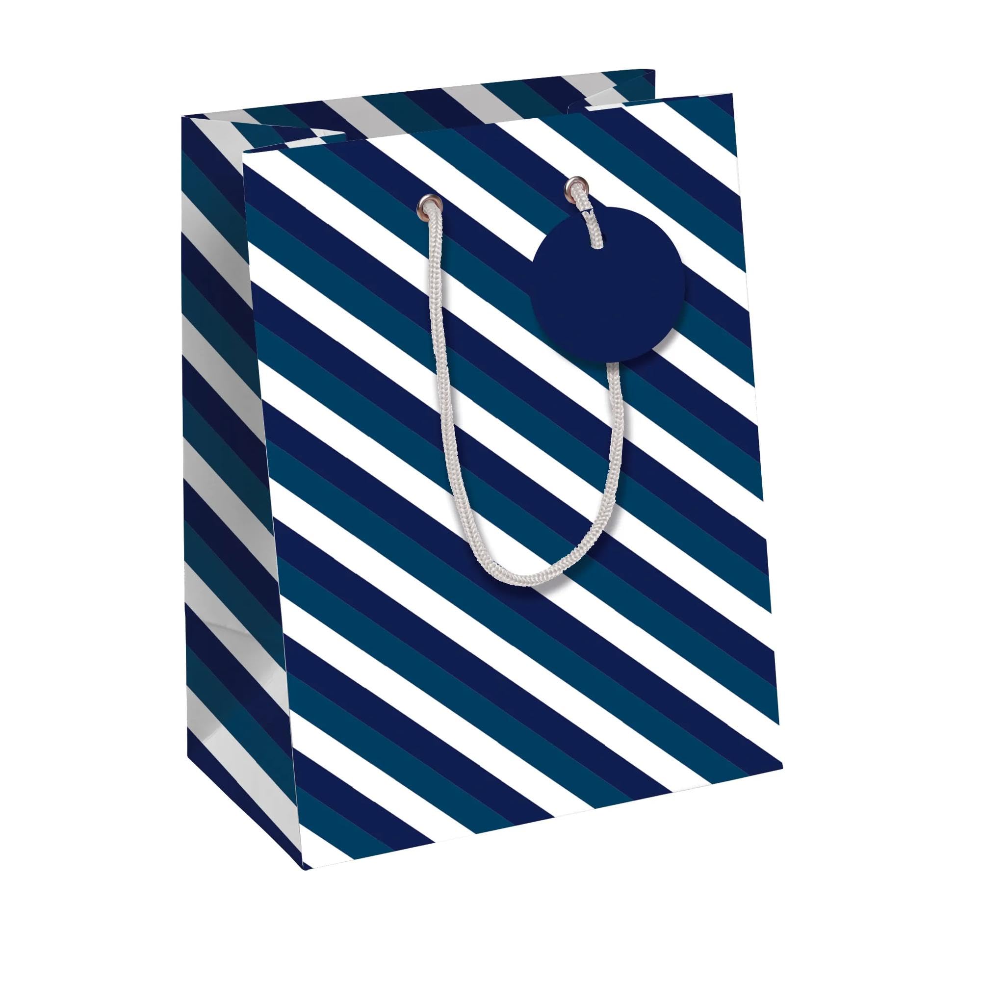 Eurowrap 202113-3C - Blue Line, Excellia, sac Moyen 21,5x10,2x25,3cm - PAQ DE 6