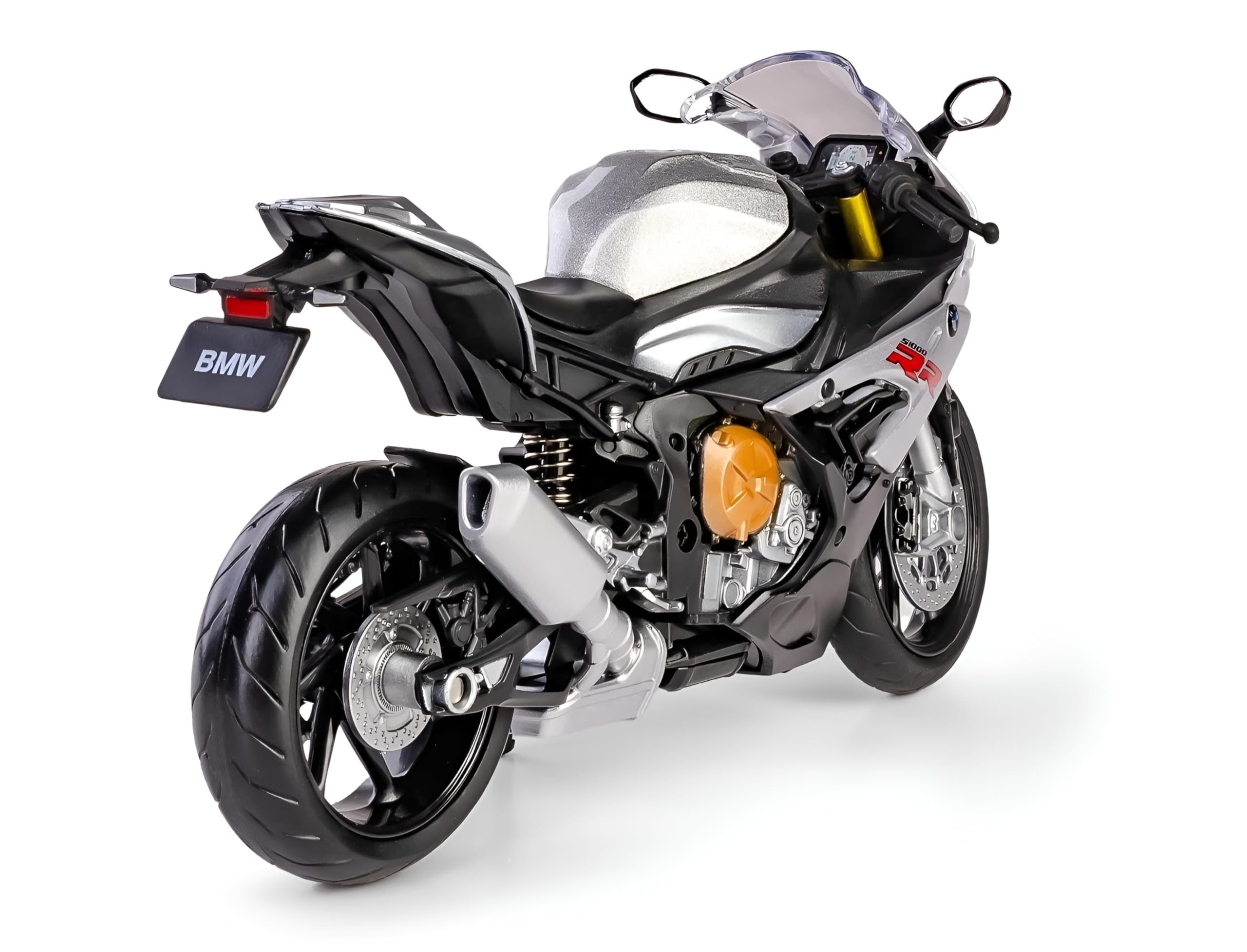 Maqueta De Moto BMW S 1000 RR A Escala 1:12 – Réplica Detallada De Plástico Con Caballete, Ideal Para Coleccionistas Y Aficionados Al Modelismo, No Recomendada Para Menores De 3 Años