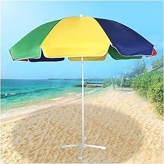 HZH Guarda-sol de jardim ao ar livre guarda-sol de 6,5 pés / 2 m, guarda-chuva de mesa de mercado ao ar livre premium com manivela para jardim, gramado, deck, piscina de quintal, com paraso