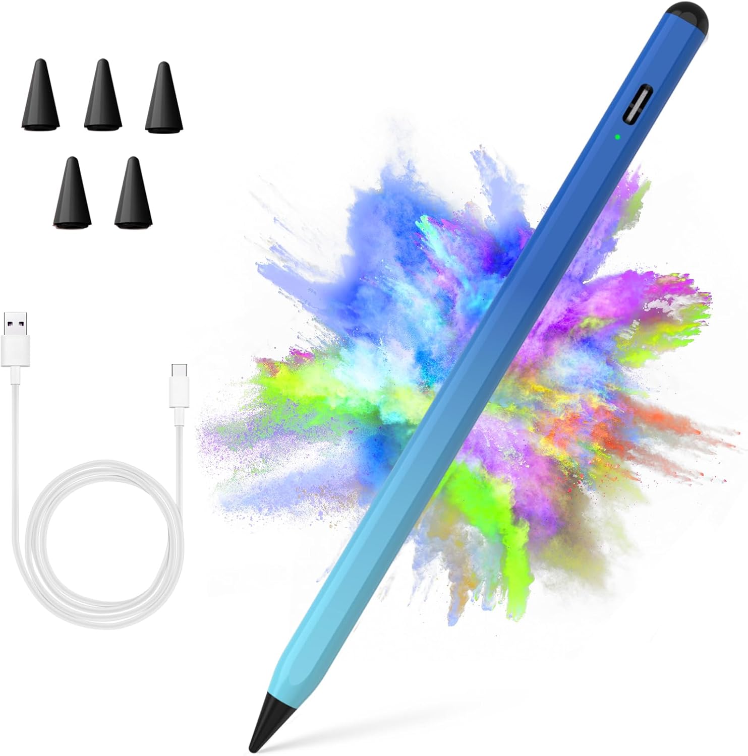 Gradient Blue Stylus Universal for iPad Pro, iPad Air & Mini (5th/6th Gen), iPad 2018-2023 with Active Pencil & Palm Rejection Gradient Blue Stylus Universal for iPad Pro, iPad Air & Mini (5th/6th Gen), iPad 2018-2023 with Active Pencil & Palm Rejection