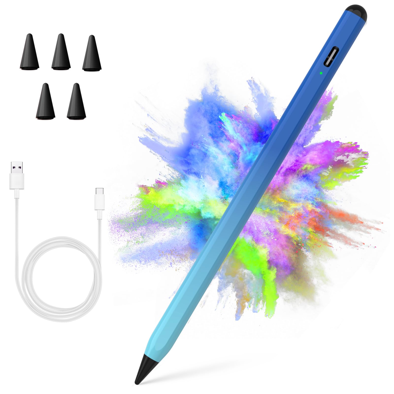 COO Stylus Pen for iPad Pro Air Mini 2018-2024, Palm Rejection Fast Charge