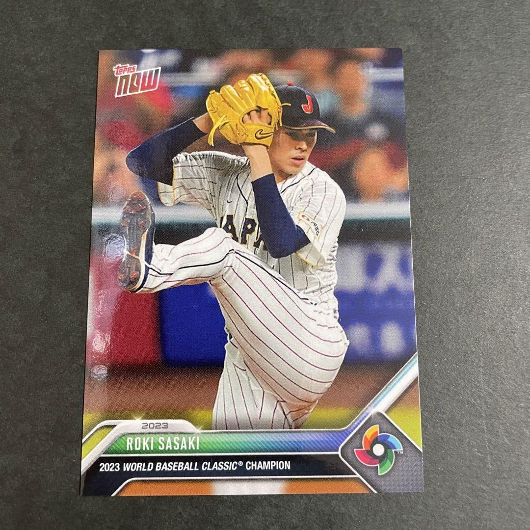 Amazon.co.jp: 2023 Topps Now WBC 佐々木朗希 優勝 品 カード : おもちゃ