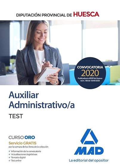 Auxiliar Administrativo de la Diputación Provincial de Huesca. Test