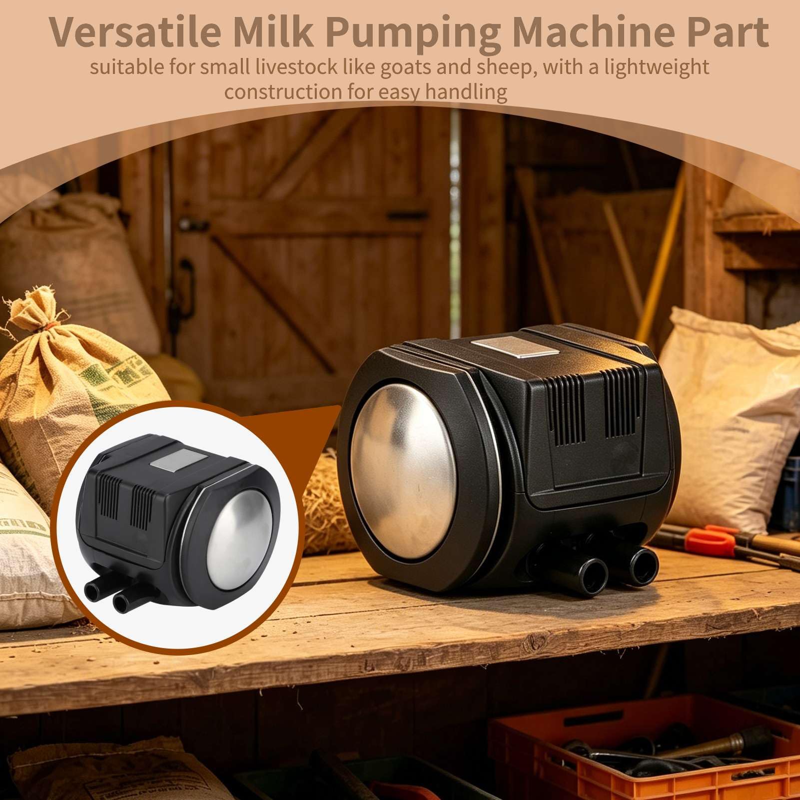 Pulsateur pour machine à traire les vaches, pulsateur électrique, pulsateur à 2 voies pour chèvres, pulsateur pneumatique en acier inoxydable, accessoires réglables pour machine à traire, pulsateur po