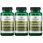 Swanson Double Strength Boswellia-Herbal Supplement Promoting Joint Support-Ayurvedic Herb for Joint Flexibility & Mobility Support-Made w/ Boswellia Serrata Resin-(60 Capsules, 800mg Each) 3 Pack