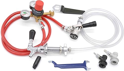 Miniatura 7 de K&B KeezerKegerator - Kits de conversión de sistema de cerveza de barril para refrigerador (variaciones de tamaño) (2 grifos)