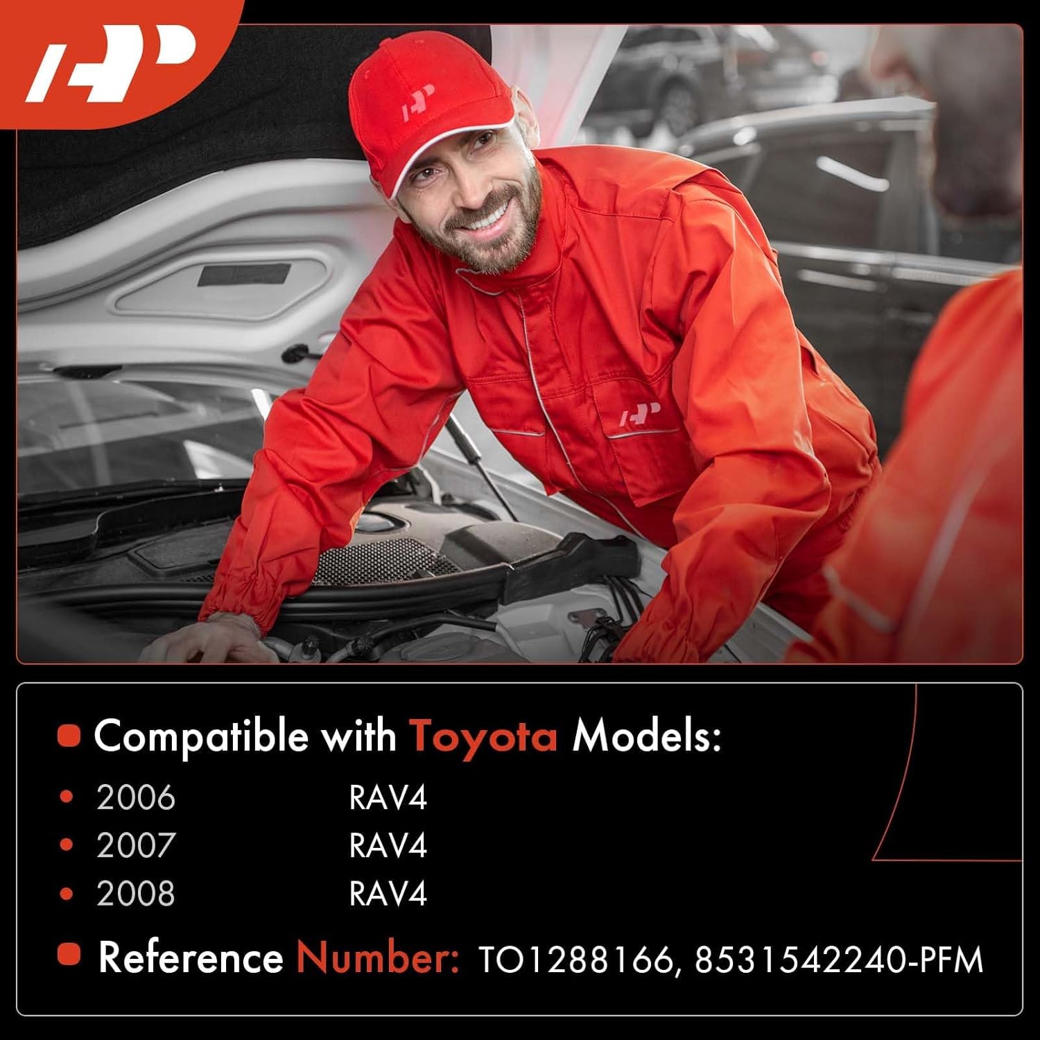 A-Premium Windshield Washer Reservoir Compatible with Select Toyota Models - RAV4 2006 2007 2008, with (Cap/Washer Pump/Hose/Filler Neck/Fluid Level Sensor/Bracket) - Replace# 8531542240-PFM