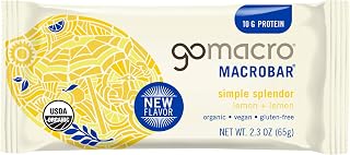Gomacro Organic Lemon & Lemon Macrobar, 2.3 Oz