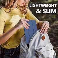 Vista 8 de MoKo Funda para iPad Mini 5 2019/Mini 4 2015 (5ta/4ta Generación 7.9 pulgadas), funda delgada y ligera con soporte inteligente, protector trasero