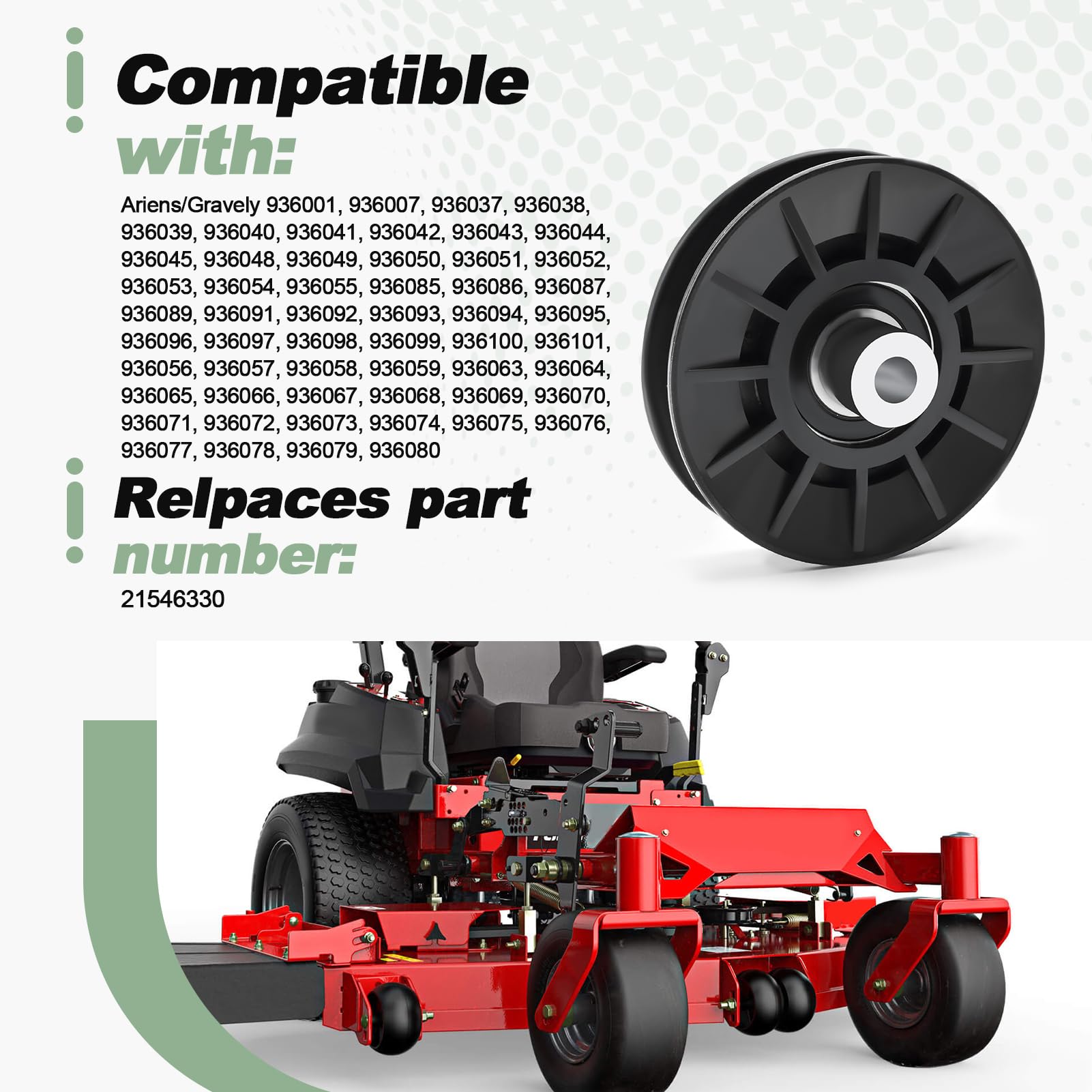 V-Pulley Compatible with Gravely Ariens .910