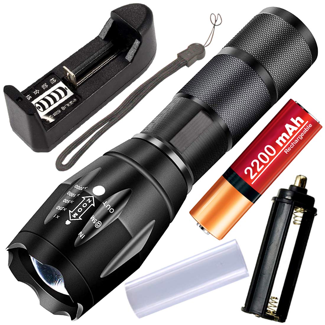DGM Rechargeable CREE 5 Mode 500 Meter Zoomable Outdoor Lamp Search Light 20W Flashlight Torch Lamp Metal Body Waterproof LED 2200 mAh Battery Multicolor (1 Year Warranty) (B0989XS326) Amazon Price History, Amazon Price Tracker