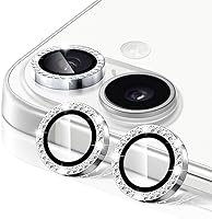 Vista 72 de Compatible con iPhone 13 Pro para iPhone 13 Pro Max, protector de lente de cámara antiarañazos, vidrio templado 9H, protector de cámara de metal a
