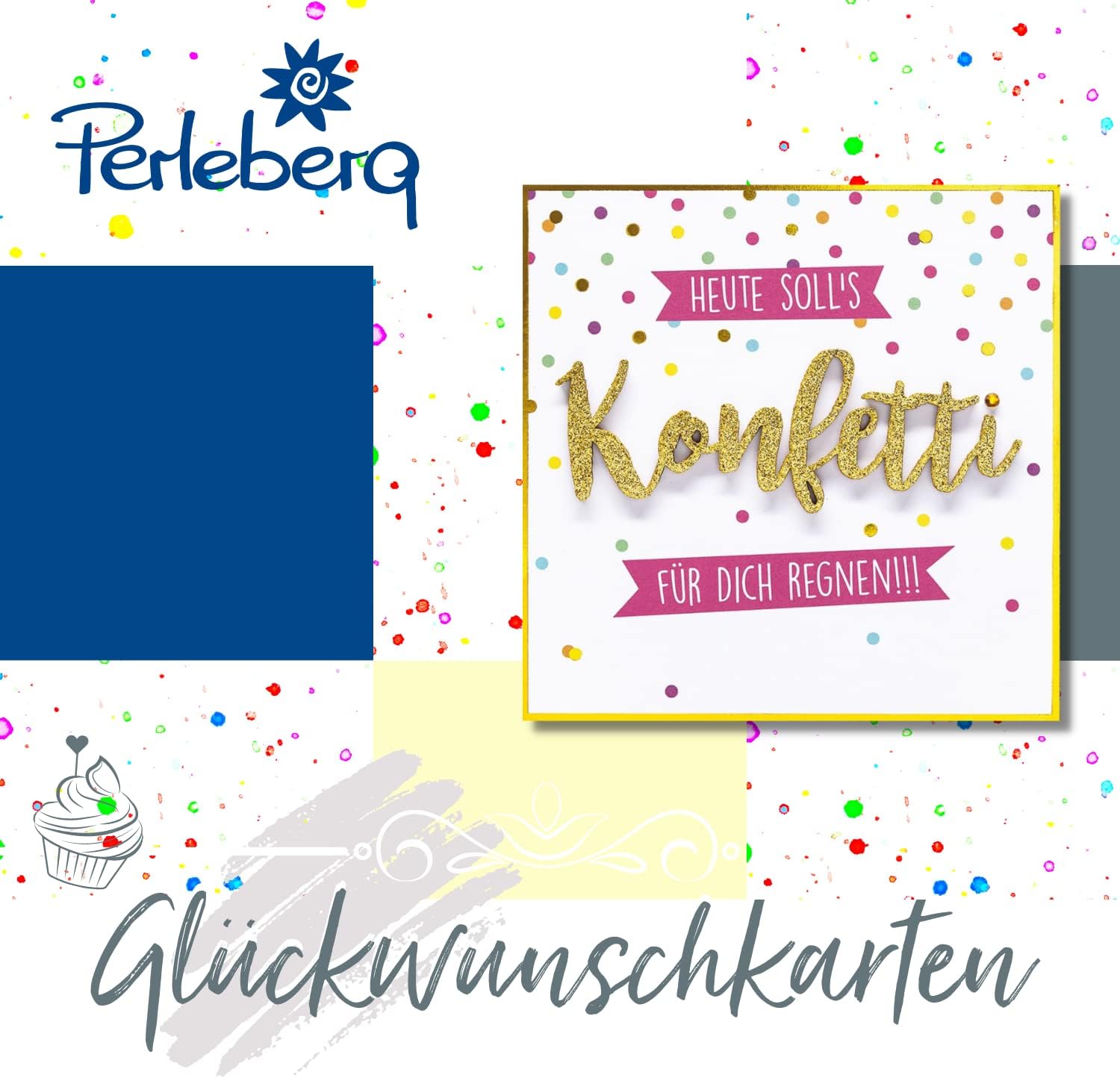 General Midi Greeting Card from the Midi Card Collection - High-Quality Card in Premium Quality Including Envelope - Stylish Greeting Cards Schön dass es dich gibt 6.5 x 8 cm