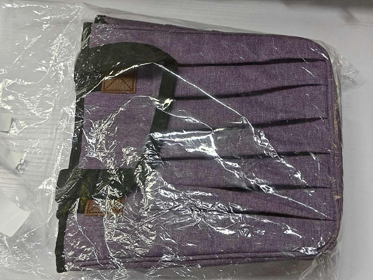 Bolsa de Crochet para Labores de Tejer, una Bolsa para el Kit de Ganchillo y Pelotas de Lana, Bolsa Individual sin Accesorios (Morado)