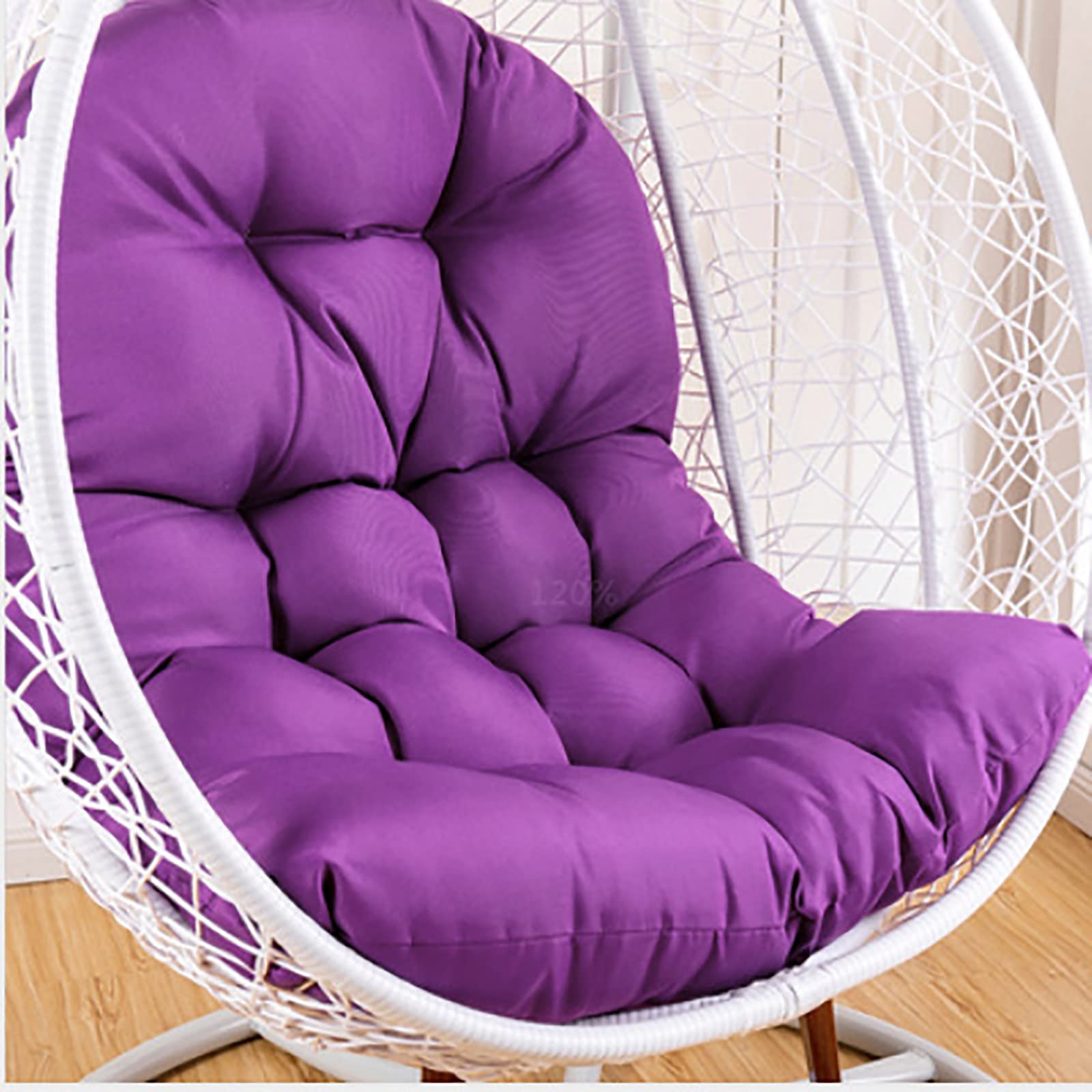 Outdoor Rocking Chair Cushion, Cushion Rocking Chair Recliner Cushion Outdoor Suitable for Front Porch, Living Room, Patio, Garden, Yard Purple