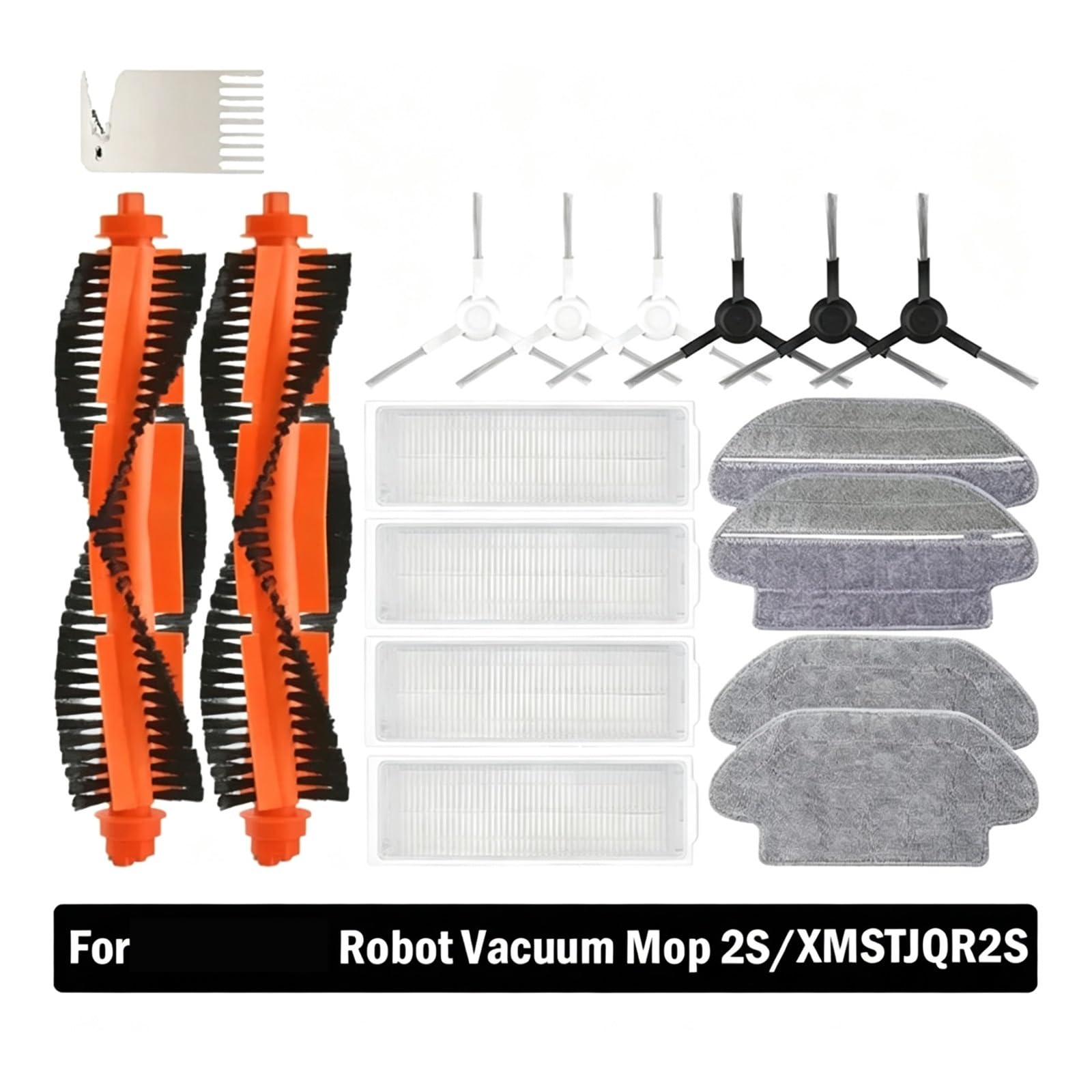 Kit De Cepillo Lateral for Robot Aspirador, Compatible Con Mijia, Accesorios for Robot Aspirador, Cepillo Lateral De Paño De Fregona