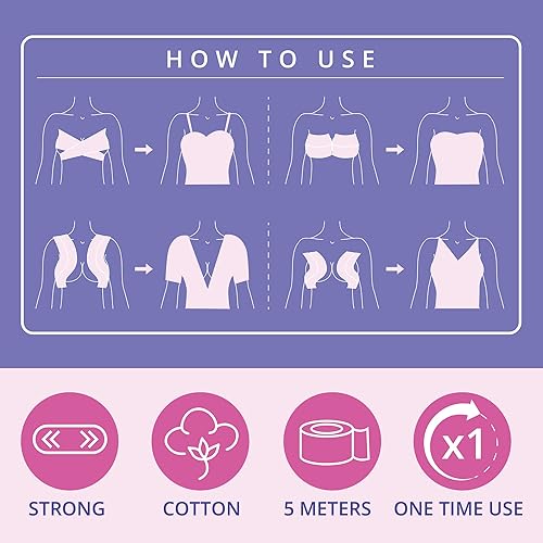 Miniatura 4 de Cinta de boob cinta para levantamiento de senos cinta de Bob para pechos grandes cinta de levantamiento de senos cinta de Bob para levantamiento de