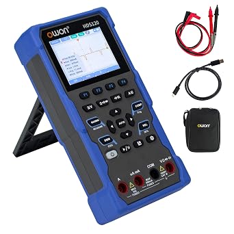 OWON HDS120 راسم الذبذبات 2 في 1 1 ميجا هرتز يده متعدد الوظائف راسم الذبذبات، 20000 التهم الرقمية المتعدد 2.8 بوصة شاشة IPS عرض أداة الاختبار العالمي راسم الذبذبات + المتعدد