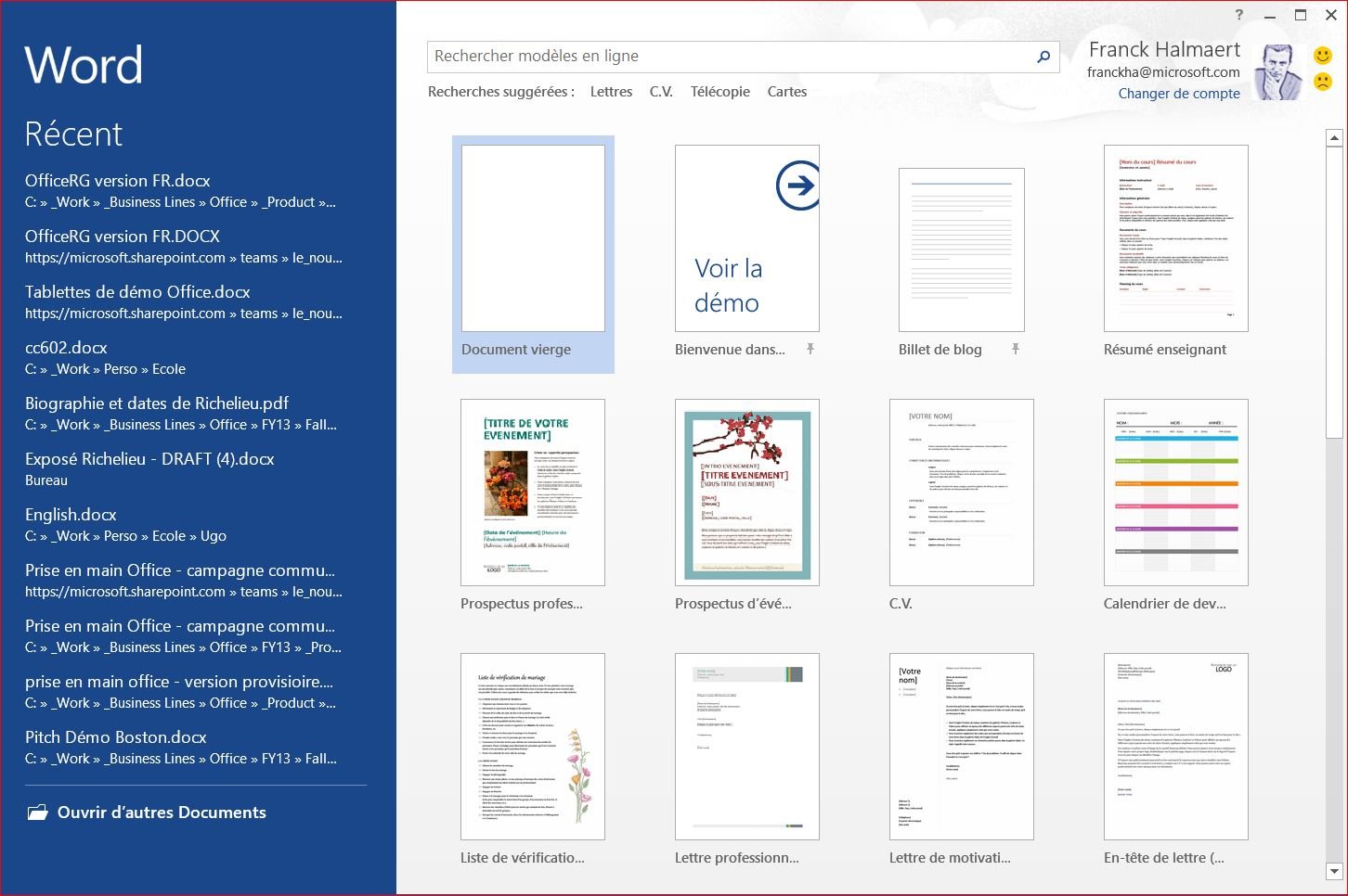 Office Famille et Etudiant 2013 - 1 PC (carte d'activation)