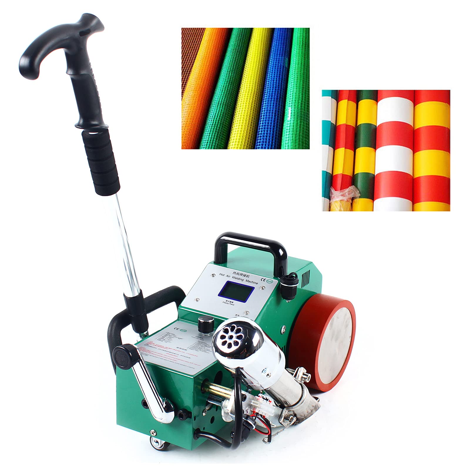 YIYIBYUS 110V 1800W Automatic PVC Banner Welder Welding Machine Heater, Heat Jointer Plastic Fabric Welder for Advertising Cloth Banner Roofing, BI-HJWJL-2923-US-RG