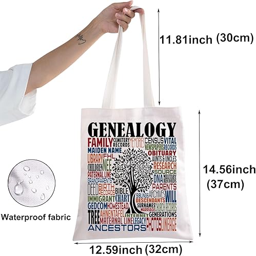 Miniatura 2 de BWWKTOP Genealogist Tote Bag Genealogía Regalos Historiador Investigador Bandolera Familiar Historiador Regalos