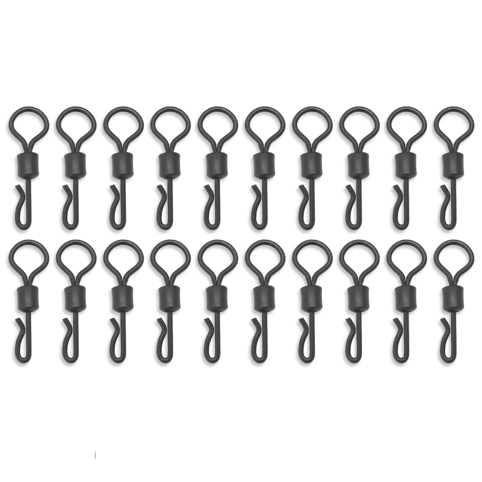 Bank Tackle Size 8 Big Eye Quick Change Swivels Carp Fishing Terminal Tackle (x 20 Pack) โ image 1