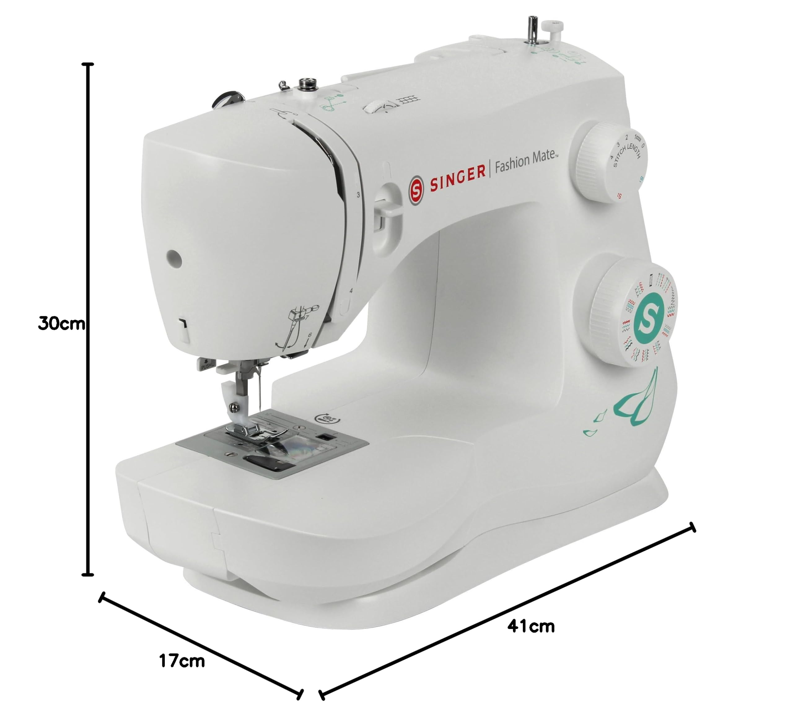 Singer Fashion Mate 3337 Sewing Machine, White