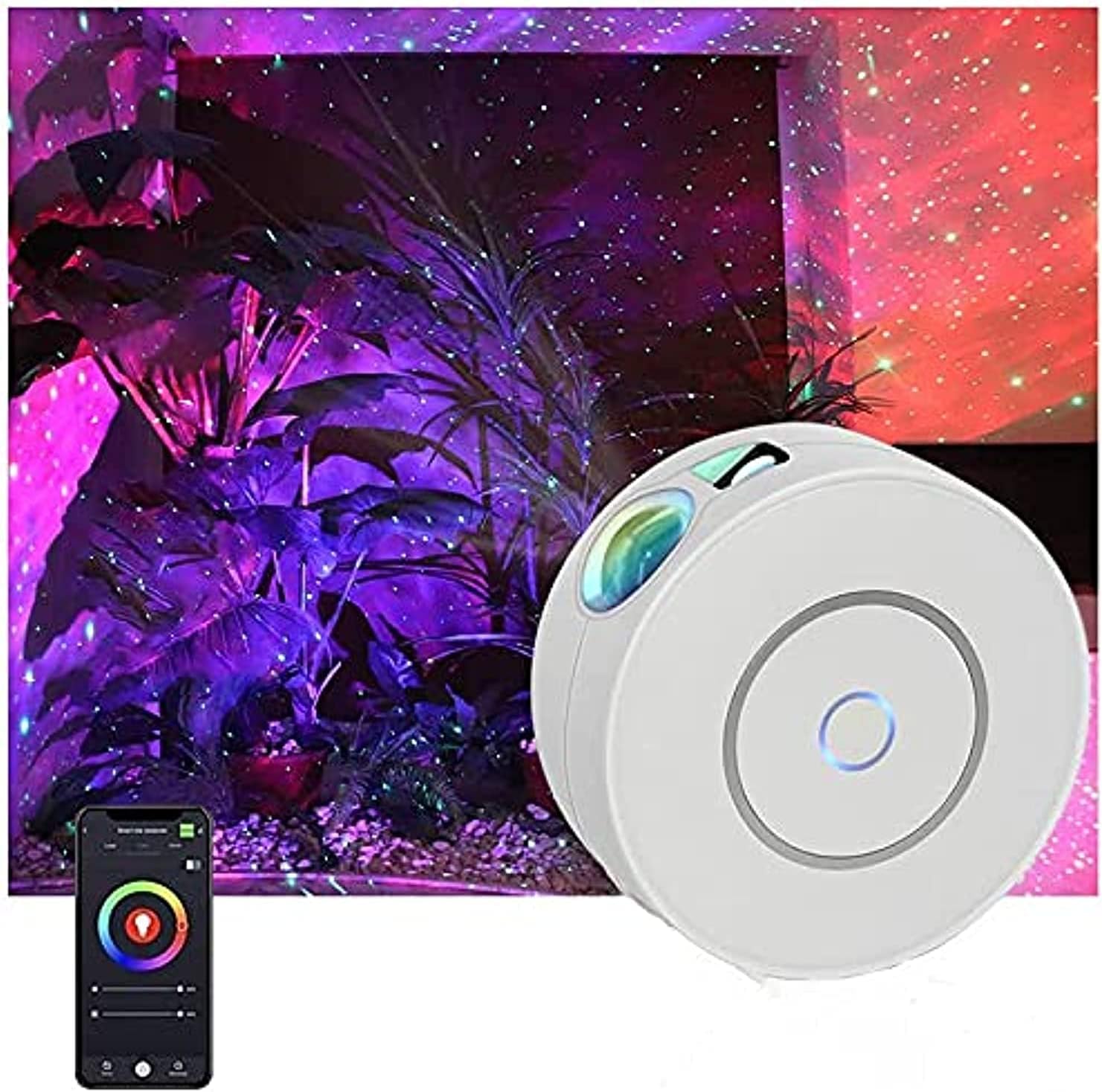 Galaxy Projector Light with Nebula Cloud,Star Sky WiFi Night Light Projector,Suitable for Game Rooms,Home Theatre or Baby Room,Compatible with Alexa & Google Home,Control by APP