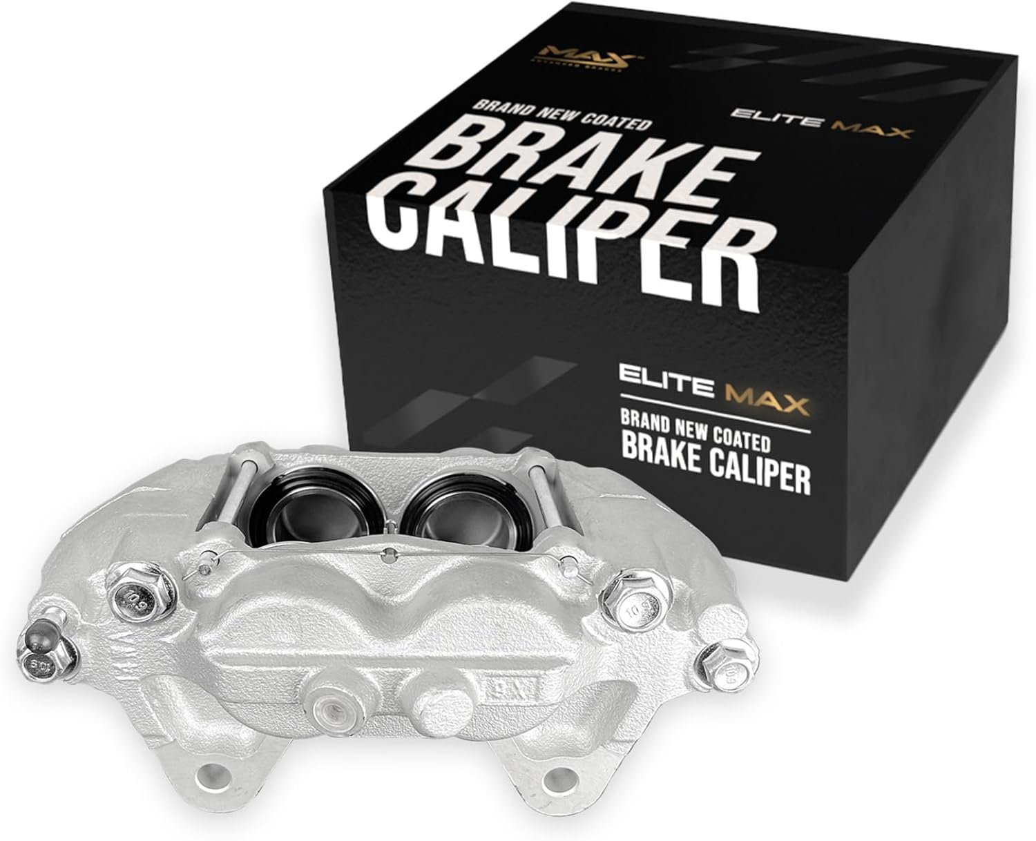 Max Advanced Brakes – EliteMAX Front Brake Caliper for 2007-2015 Toyota Tundra, Driver Side, Geomet Coated, Hardware Included, Disc Brake Caliper Assembly w/o Bracket