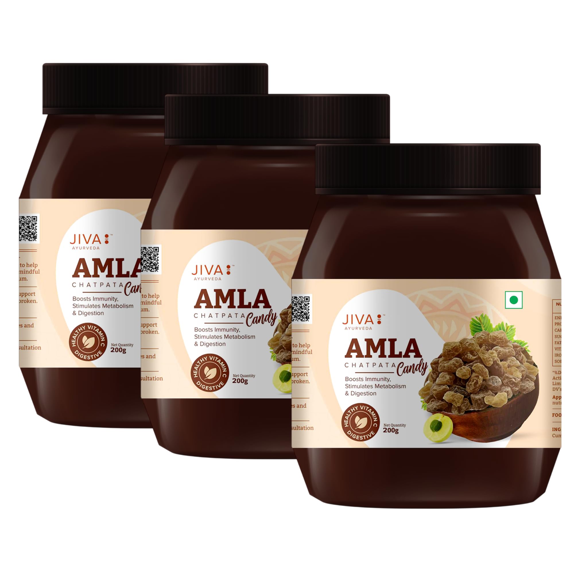 Jiva Amla Chatpata Candy | Rich In Dietary Fibres & Vitamin C, Boosts Immunity, Supports Healthy Digestion -200g (Pack Of 1) — Amazon image 8