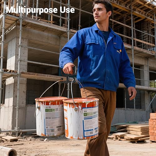 Miniatura 7 de NFETLLD Paquete de 2 bolsas de comestibles con asa para bolsas de plástico, cada una tiene capacidad para 100 libras, duradera, multiusos,