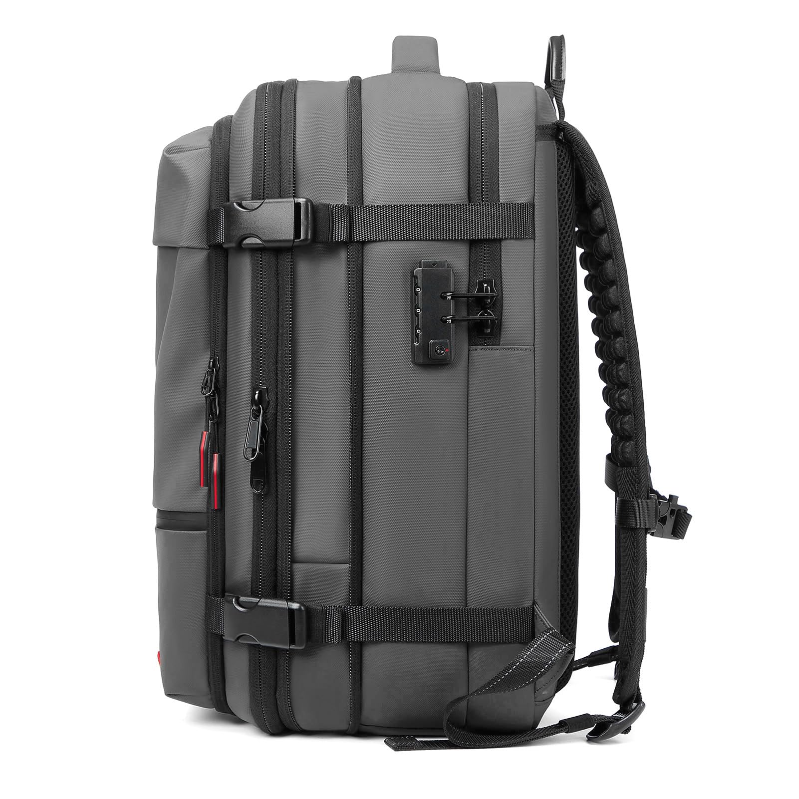 SIXRUN Zaino Espandibile Sottovuoto con Scomparto per Laptop per Affari, Viaggiatori e Fine Settimana (GREY)