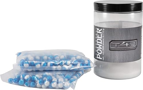 Miniatura 4 de Umarex T4E - Munición de bola de polvo de calibre .43 prémium para pistolas de paintball, 500 unidades, multicolor (bola de polvo calibre .43)