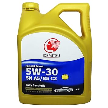 IDEMITSU SN A5/B5 C2 5W-30 Fully Synthetic Petrol & Diesel Engine Oil (3 L)
