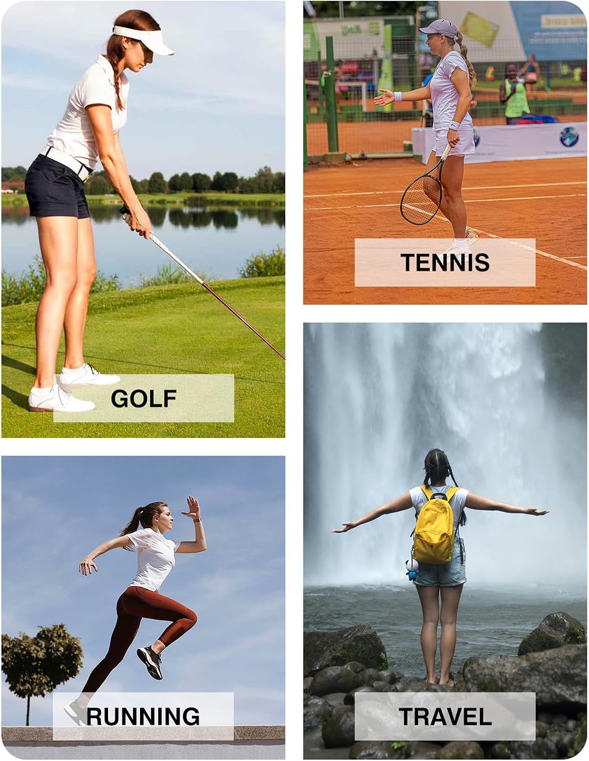 BGOWATU Women's Short Sleeve Golf Polo Shirts 1/4 Zip Tennis Tops Collared T-Shirts UV Protection Quick Dry - Image 8