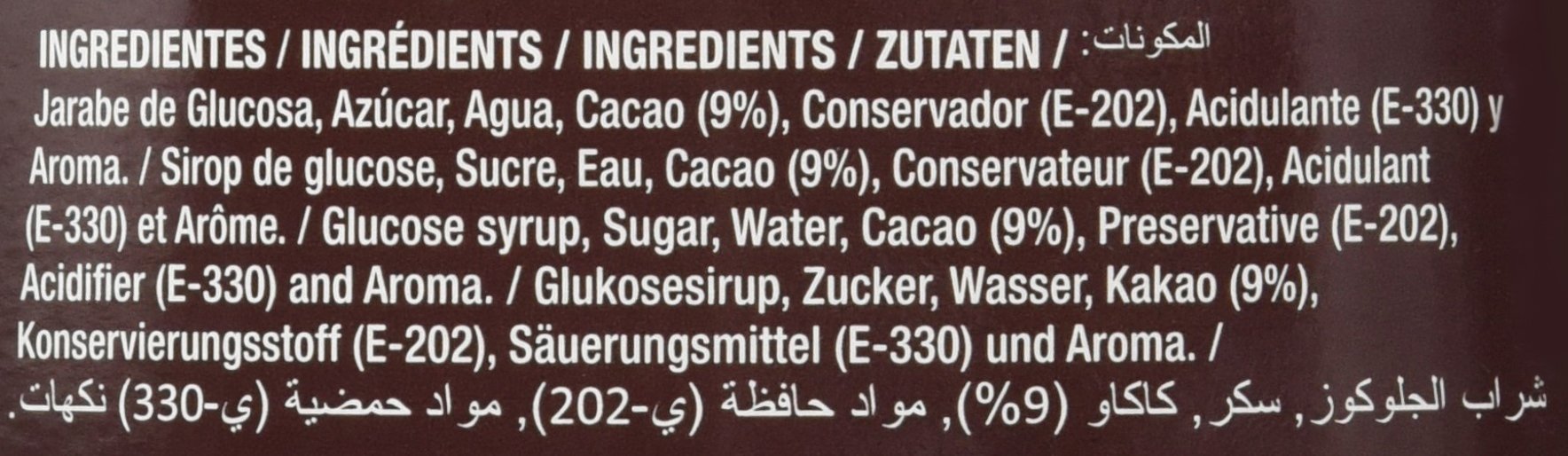Gourmet - Sirope - Sabor chocolate - 1200 g - [Pack de 3]