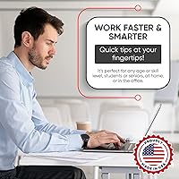 Vista 5 de Synerlogic (2 unidades) Pegatinas de atajos de Mac OS, calcomanías de teclado para macOS, vinilo laminado sin residuos, hoja de trucos para MacBook