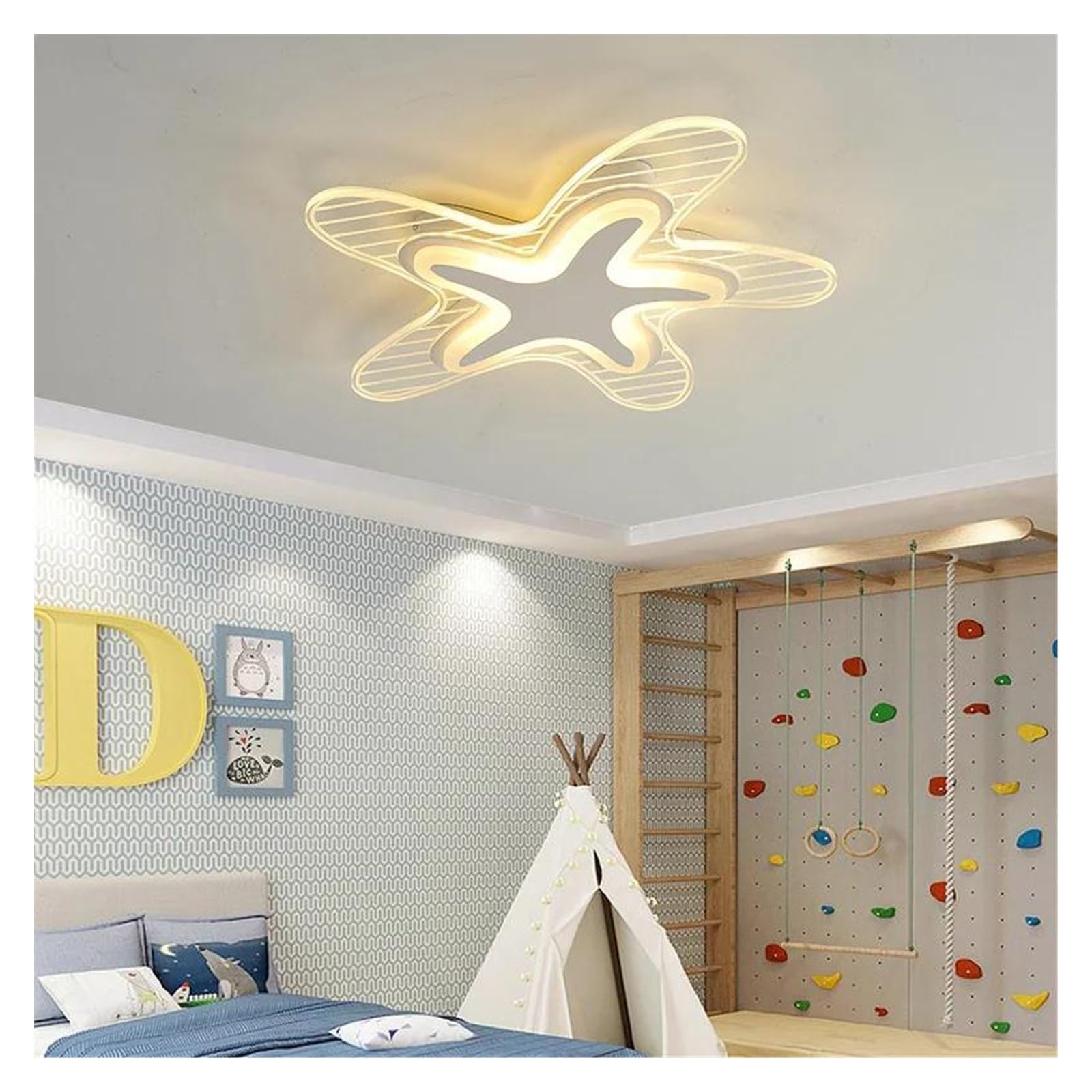 Lustre LED étoiles avec technologie Warm White et éclairage homogène 60CM
