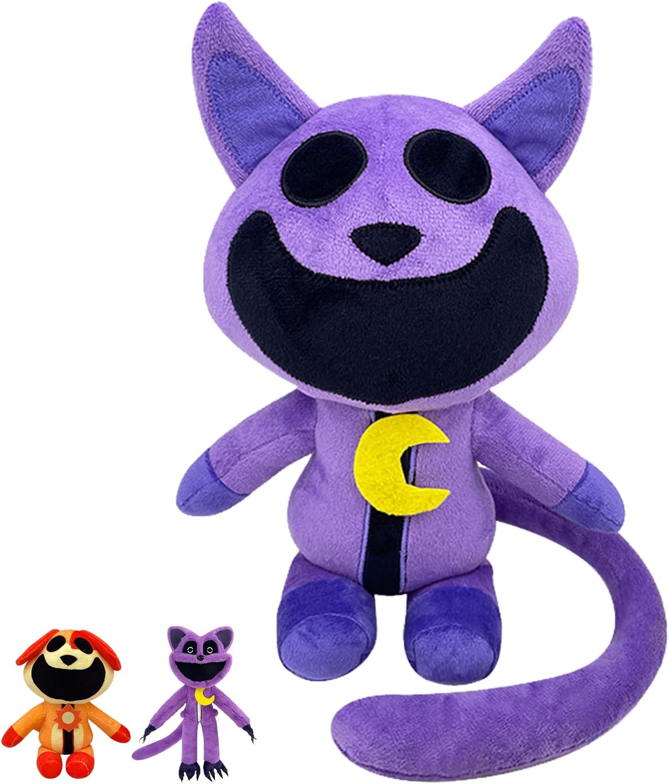 30cm Smiling-Critters Plush Toy, Monster Catnap Plush, Smiley Critters CatNap Plush Doll, Colorful Animal Plushes Cute Cartoon Stuffed Anime Plush Toy for Game Fans Kids Halloween Birthday Xmas Gifts