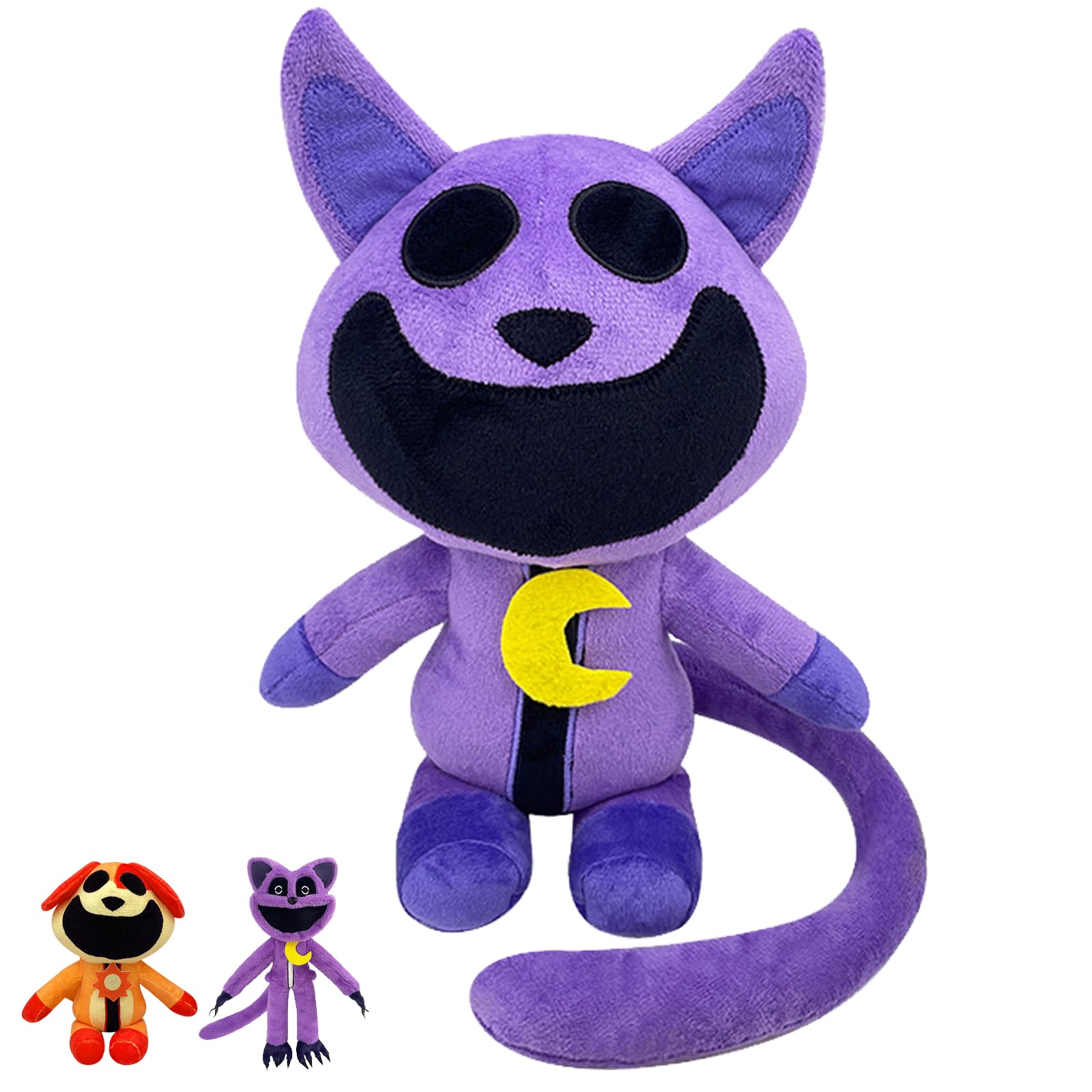 30cm Smiling-Critters Plush Toy, Monster Catnap Plush, Smiley Critters CatNap Plush Doll, Colorful Animal Plushes Cute Cartoon Stuffed Anime Plush Toy for Game Fans Kids Halloween Birthday Xmas Gifts