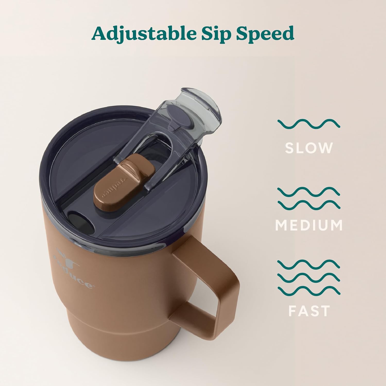 REDUCE Hot1 18 oz Hot1 Stainless Steel Insulated Mug with Temperature Adjusting Lid - Dual-Wall Vacuum, Cupholder Friendly - Keeps Drinks Hot for 6 Hours - Ideal for Coffee, Tea & Other - Java - Image 5