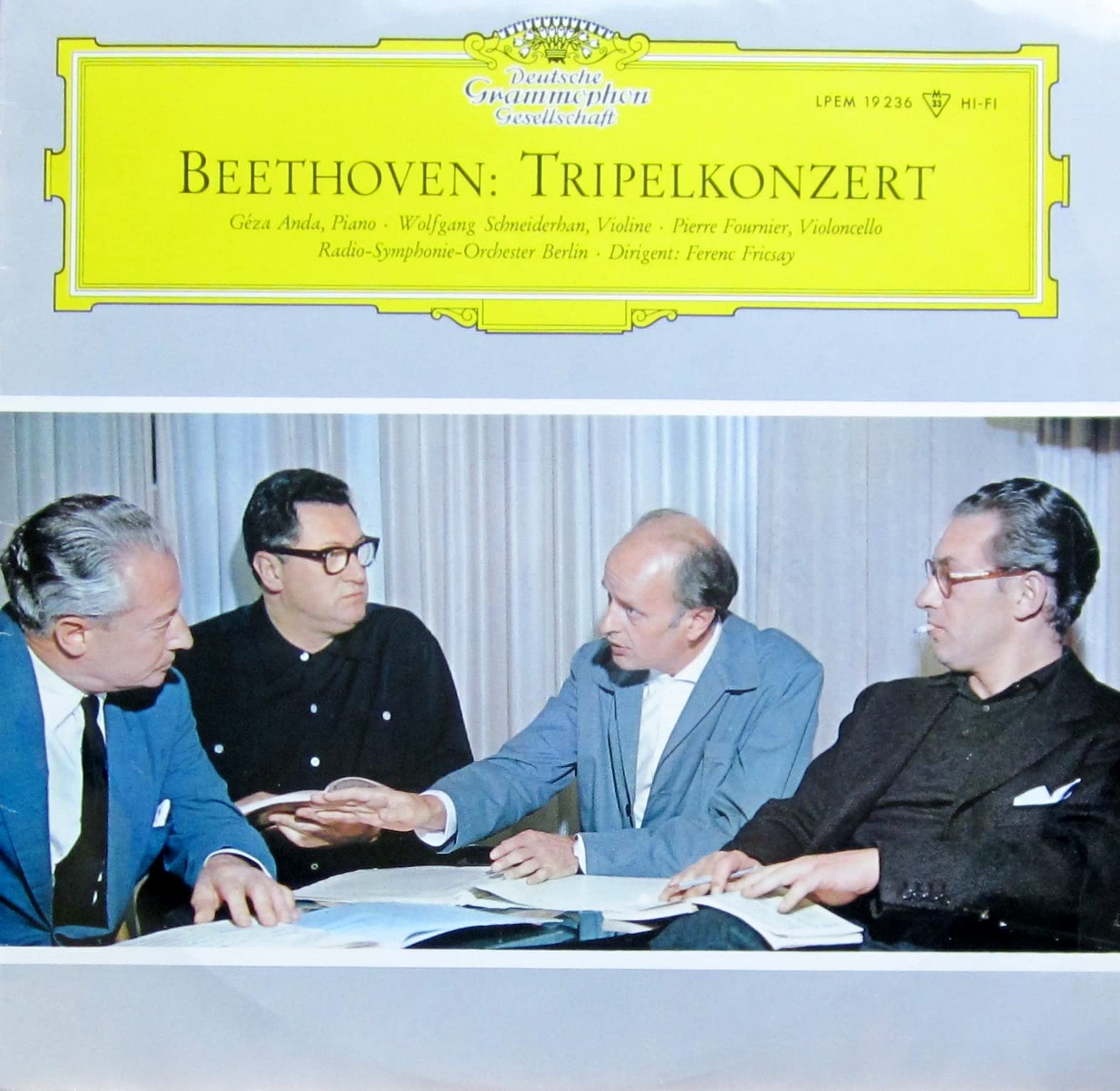 Beethoven: Konzert für Klavier, Violine, Violoncello und Orchester C-dur op. 56 (Tripelkonzert) [Vinyl LP] [Schallplatte]