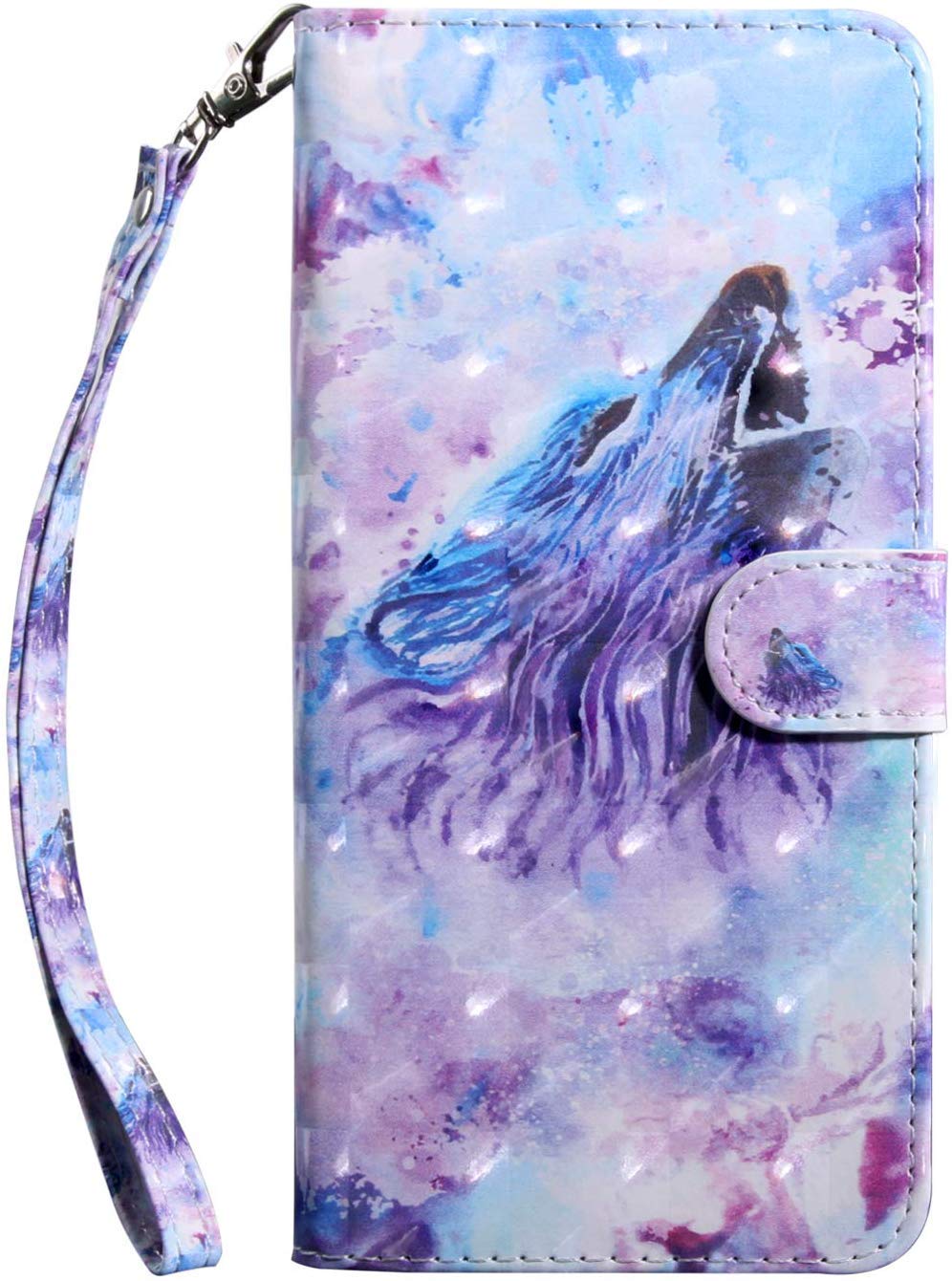 Phone Holder Case Tophung Alcatel 1X Case, Shockproof Flip 3D Animal Art PU Leather Wallet Phone Cases with Stand Magnetic Money Pouch Folio Bumper Protective Cover for Alcatel 1X 5059Y 5059A 5059D 50