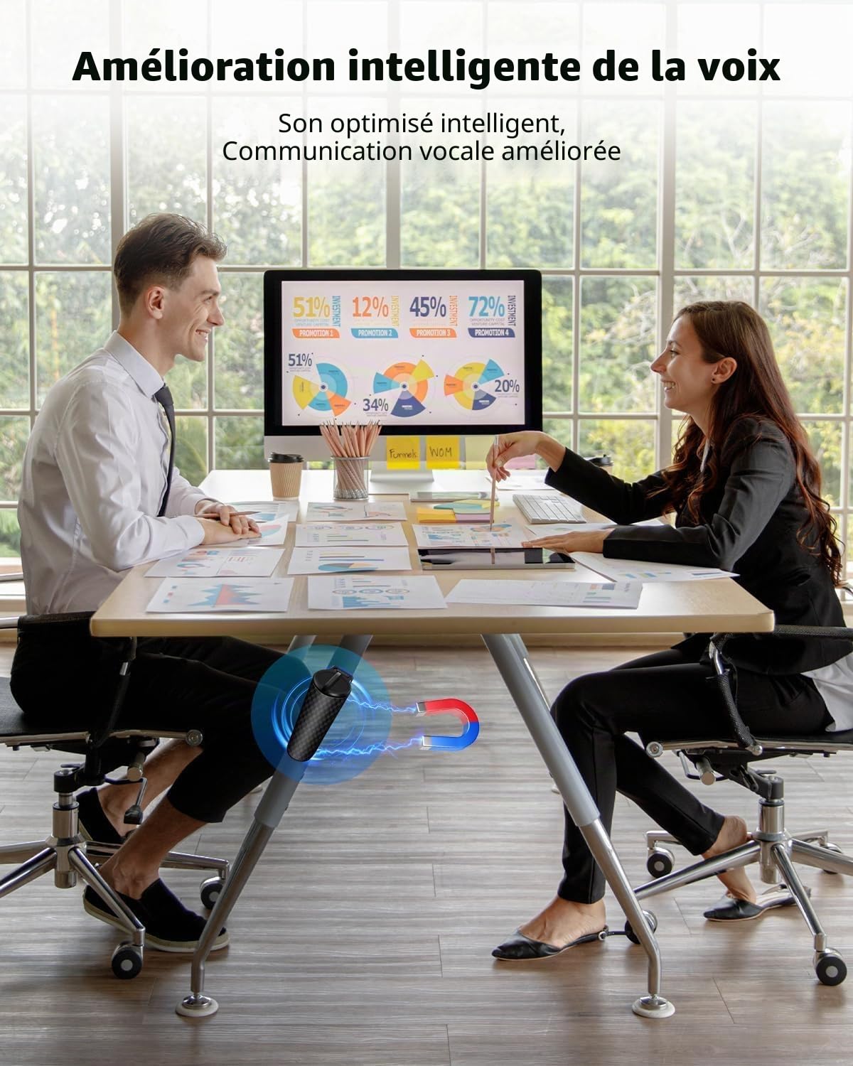 Enregistreur Vocal Espion magnétique de 30 Jours d'enregistrement continu