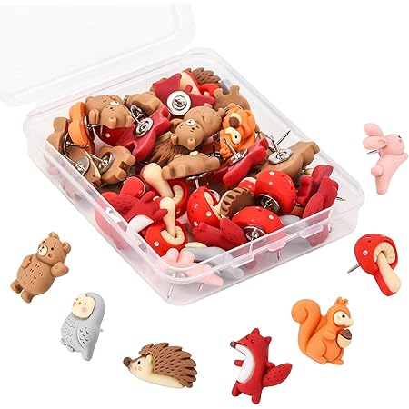 Leifggao 60pcs Cat Push Pin Animal Push Pins Decorative Thumb Tacks For Bulletin Board - View #4
