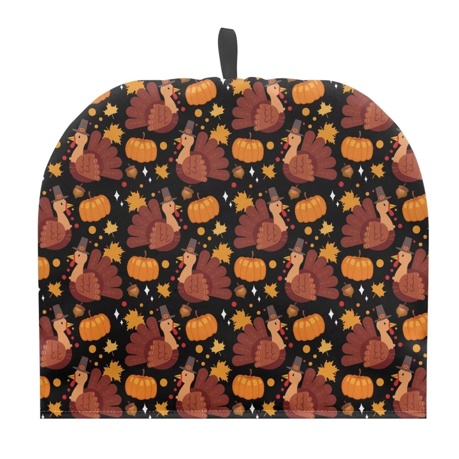 Maple Leaf Turkey Tea Cozy for Teapot Extra Thick Cozies for Party Wadding Insulated Kettle Cover for Home Kitchen Decorative Machine Washable Kettle Cover Fall Thanksgiving Decor