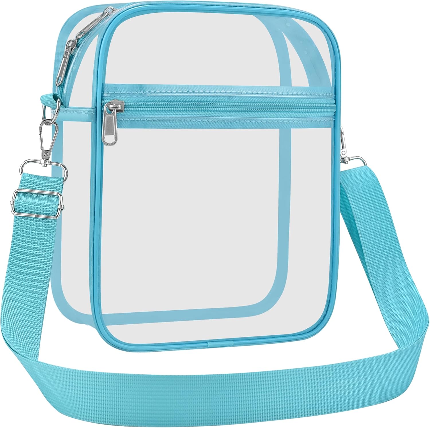 USPECLARE Clear Purse Stadium Transparent Messenger Bag Stadium Approved for Men and Women Clear CrossBody Bag - Image 7