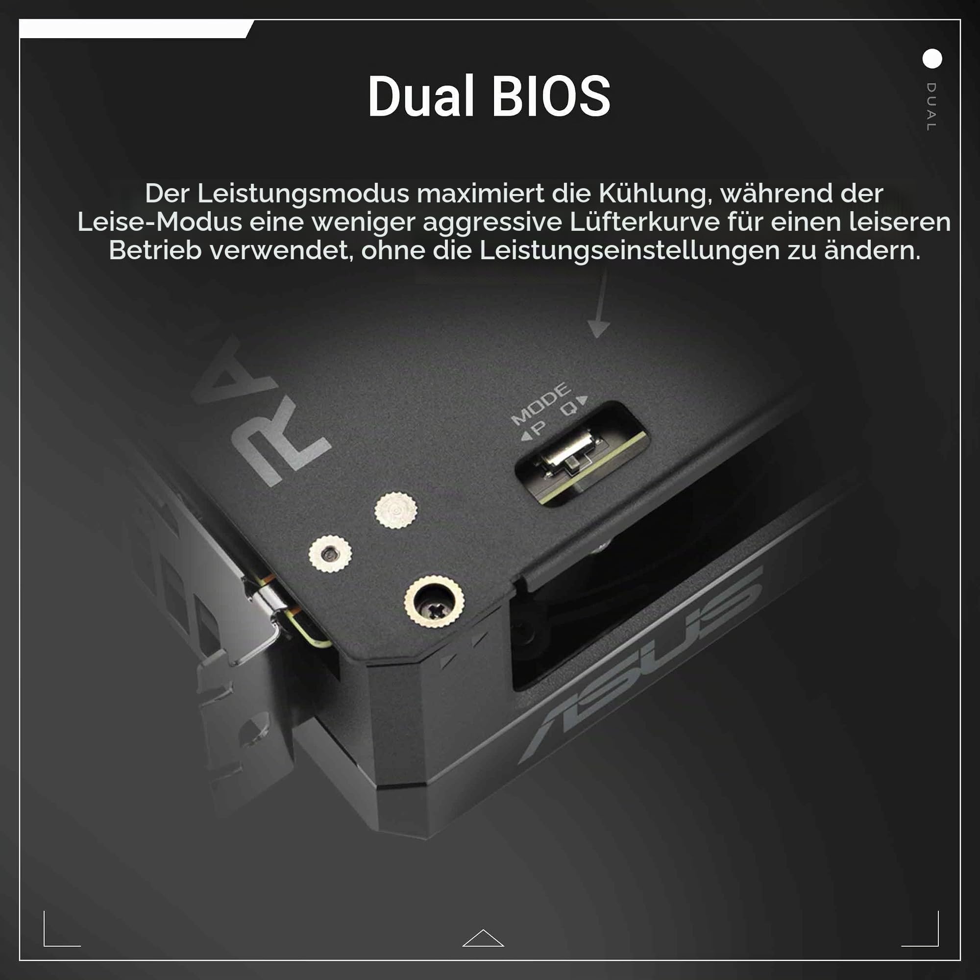 ASUS Dual Radeon RX 9060 XT 16GB GDDR6 Grafikkarte (PCIe 5.0, HDMI 2.1b, DisplayPort 2.1a, 2.5-Slot Design, Axial-Tech-Lüfterdesign, 0dB-Technologie und mehr)