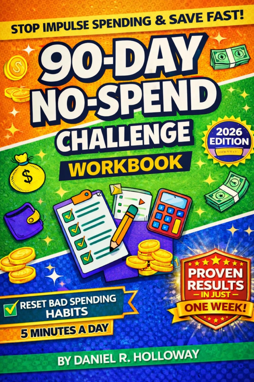 90-Day No-Spend Challenge Workbook: A Proven 3-Month Money Reset to Stop Impulse Spending, Build Discipline, and Save More Without Budgeting