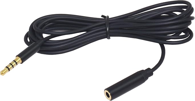 3.5mm Audio Extension Cable, 2Packs TRRS Male to TRRS Female Stereo Microphone Extender Converter Adapter 6Ft 2 Meters for Smartphone, iPhone, Samsung, Headphones Speakers Tablet 6 feet x2